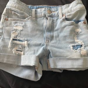 light wash aeropostale shorts